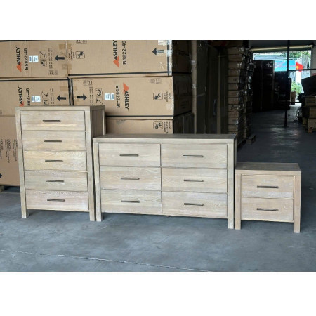 B5822 - 31 : Tủ Ngang 06 Ngăn Kéo - Màu Kem Sứ Nung